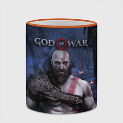 Кружка 3D God of War: Kratos, цвет: 3D-оранжевый кант — фото 2