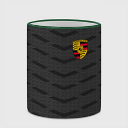 Кружка 3D Porsche: Grey Sport, цвет: 3D-зеленый кант — фото 2