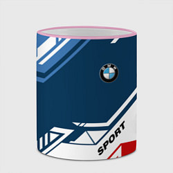Кружка 3D BMW SPORT, цвет: 3D-розовый кант — фото 2