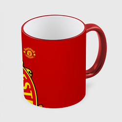 Кружка 3D FC Man United: Red Exclusive, цвет: 3D-красный кант