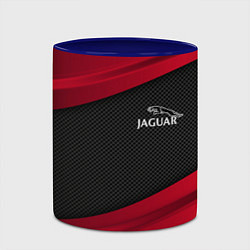 Кружка 3D Jaguar: Red Sport, цвет: 3D-белый + синий — фото 2