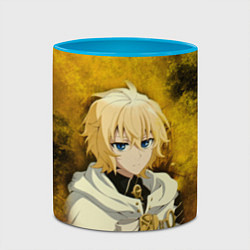 Кружка 3D Mikaela Hyakuya, цвет: 3D-белый + небесно-голубой — фото 2