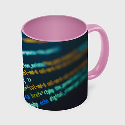 Кружка 3D Programming Collection, цвет: 3D-белый + розовый