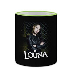 Кружка 3D Louna: Lusine Gevorkyan, цвет: 3D-светло-зеленый кант — фото 2