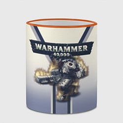 Кружка 3D Warhammer 40000: Tau Empire, цвет: 3D-оранжевый кант — фото 2