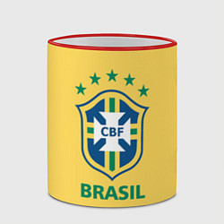 Кружка 3D Brazil Team, цвет: 3D-красный кант — фото 2