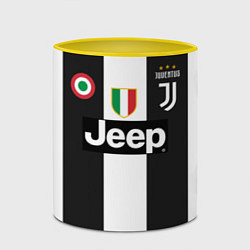 Кружка 3D FC Juventus 18-19, цвет: 3D-белый + желтый — фото 2