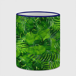 Кружка 3D Тропический лес, цвет: 3D-синий кант — фото 2