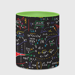 Кружка 3D Math, цвет: 3D-белый + светло-зеленый — фото 2