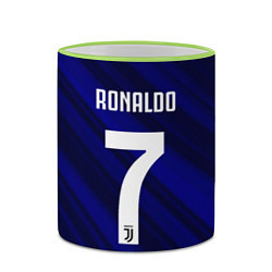 Кружка 3D Ronaldo 7: Blue Sport, цвет: 3D-светло-зеленый кант — фото 2