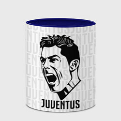 Кружка 3D Juve Ronaldo, цвет: 3D-белый + синий — фото 2