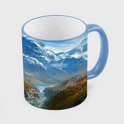 Кружка 3D Far Cry 4: Ice Mountains, цвет: 3D-небесно-голубой кант
