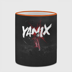 Кружка 3D YANIX: Black Side, цвет: 3D-оранжевый кант — фото 2