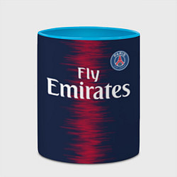 Кружка 3D FC PSG: Neymar 18-19, цвет: 3D-белый + небесно-голубой — фото 2