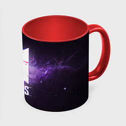 Кружка 3D BTS: Violet Space, цвет: 3D-белый + красный