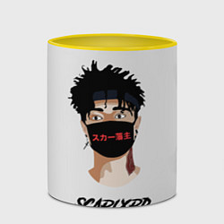 Кружка 3D Scarlxrd Man, цвет: 3D-белый + желтый — фото 2