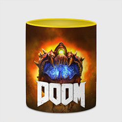 Кружка 3D DOOM: Cacodemon, цвет: 3D-белый + желтый — фото 2