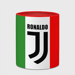 Кружка 3D Ronaldo Juve Italy, цвет: 3D-белый + красный — фото 2