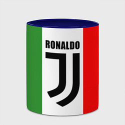 Кружка 3D Ronaldo Juve Italy, цвет: 3D-белый + синий — фото 2
