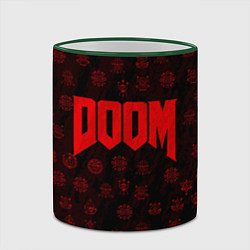 Кружка 3D DOOM: Hellish signs, цвет: 3D-зеленый кант — фото 2