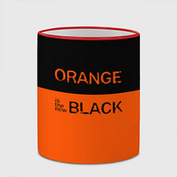 Кружка 3D Orange Is the New Black, цвет: 3D-красный кант — фото 2