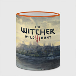 Кружка 3D The Witcher 3: Wild Hunt, цвет: 3D-оранжевый кант — фото 2