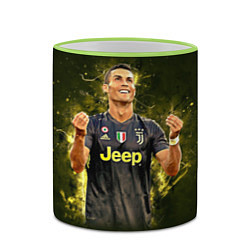 Кружка 3D Ronaldo: Juve Sport, цвет: 3D-светло-зеленый кант — фото 2