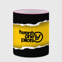Кружка 3D 21 Pilots Inside, цвет: 3D-розовый кант — фото 2