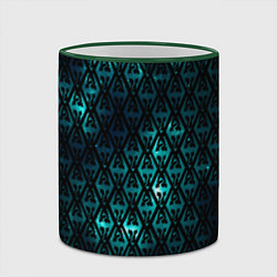 Кружка 3D TES: Blue Pattern, цвет: 3D-зеленый кант — фото 2