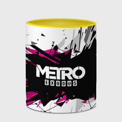 Кружка 3D Metro: Exodus Purple, цвет: 3D-белый + желтый — фото 2