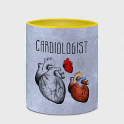 Кружка 3D Cardiologist, цвет: 3D-белый + желтый — фото 2