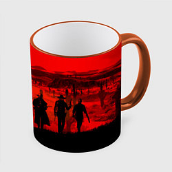Кружка 3D RDR 2: Sunset, цвет: 3D-оранжевый кант