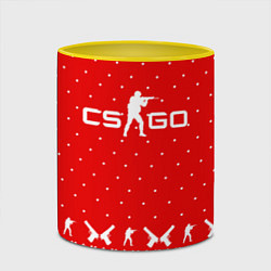 Кружка 3D Winter CS:GO, цвет: 3D-белый + желтый — фото 2