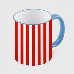 Кружка 3D American Patriot, цвет: 3D-небесно-голубой кант