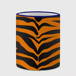 Кружка 3D Шкура тигра, цвет: 3D-синий кант — фото 2