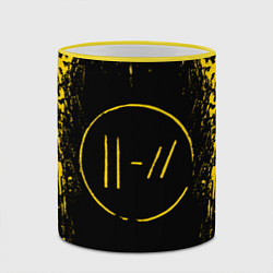 Кружка 3D 21 Pilots: Yellow & Black, цвет: 3D-желтый кант — фото 2