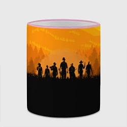 Кружка 3D Red Dead Redemption: Orange Sun, цвет: 3D-розовый кант — фото 2
