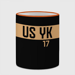 Кружка 3D USYK, цвет: 3D-оранжевый кант — фото 2