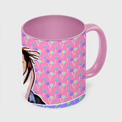 Кружка 3D GONE Fludd, цвет: 3D-белый + розовый