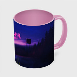Кружка 3D Stranger Things: Neon Road, цвет: 3D-белый + розовый