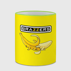 Кружка 3D Brazzers: Yellow Banana, цвет: 3D-светло-зеленый кант — фото 2