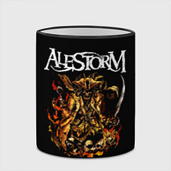 Кружка 3D Alestorm: Flame Warrior, цвет: 3D-черный кант — фото 2