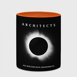 Кружка 3D Architects: Black Eclipse, цвет: 3D-белый + оранжевый — фото 2