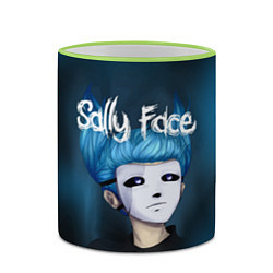 Кружка 3D Sally Face, цвет: 3D-светло-зеленый кант — фото 2