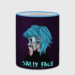 Кружка 3D Sally Face, цвет: 3D-небесно-голубой кант — фото 2