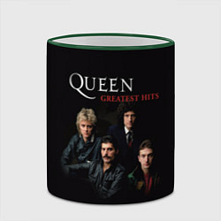 Кружка 3D Queen: Greatests Hits, цвет: 3D-зеленый кант — фото 2