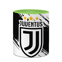 Кружка 3D Juventus: 3 Stars, цвет: 3D-белый + светло-зеленый — фото 2