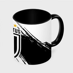 Кружка 3D Juventus: 3 Stars, цвет: 3D-белый + черный