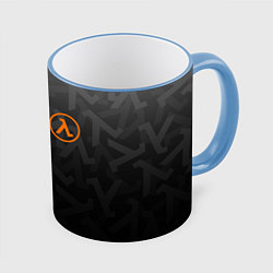 Кружка 3D Half-Life, цвет: 3D-небесно-голубой кант