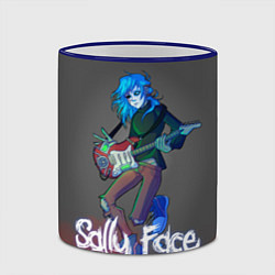Кружка 3D Sally Face: Rock Star, цвет: 3D-синий кант — фото 2